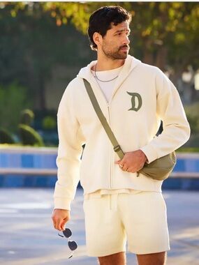 Disney Zip-Up Hoodie with Sage Green Logo